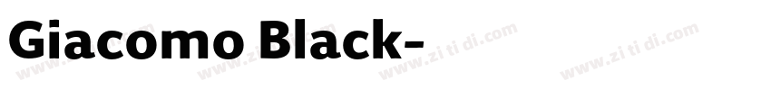 Giacomo Black字体转换